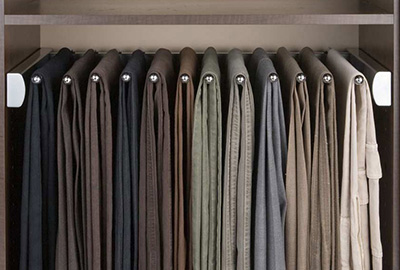 Satin Nickel Pants Rack