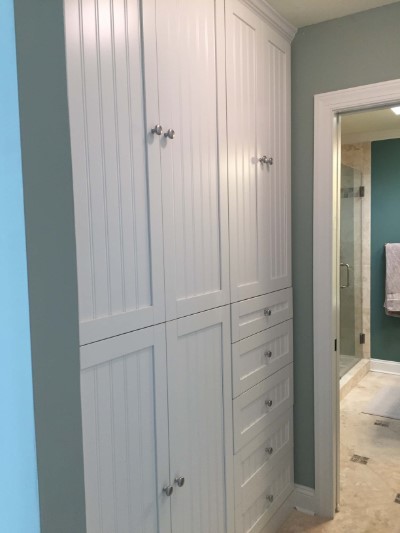 Hallway space converted to closet